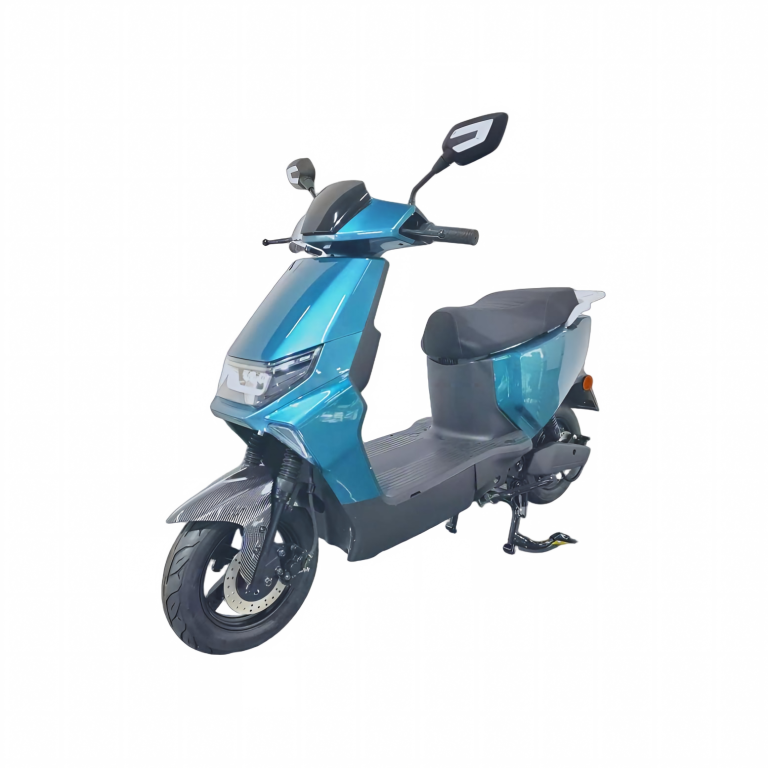 BD-2-1200 teal blue compact electric scooter front angle view