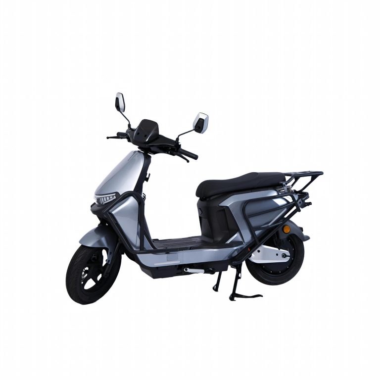 N9 grey compact urban electric scooter front angle view