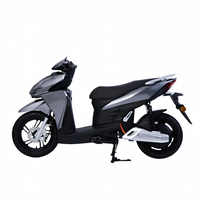 V11-3000 grey sport maxi electric scooter front angle view