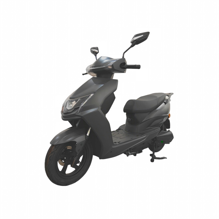 YTZM-1000 black urban commuter electric scooter front angle view